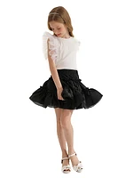 Little Girl's & Ruth Ruffle Skirt Outfit