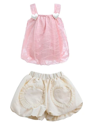 Baby Girl's, Little Girl's & Heart Summer Outfit