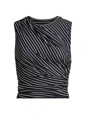 Cate Striped Crop Top