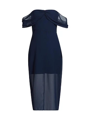 Darien Off-the-Shoulder Midi-Dress