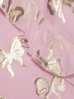 Lomina Bow Ruffle Chiffon Minidress