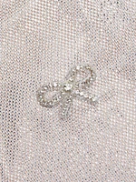 Crystal Lattice Bow Mesh Whilden Minidress