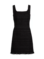 Amelia Fringed Tweed Minidress