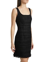 Amelia Fringed Tweed Minidress