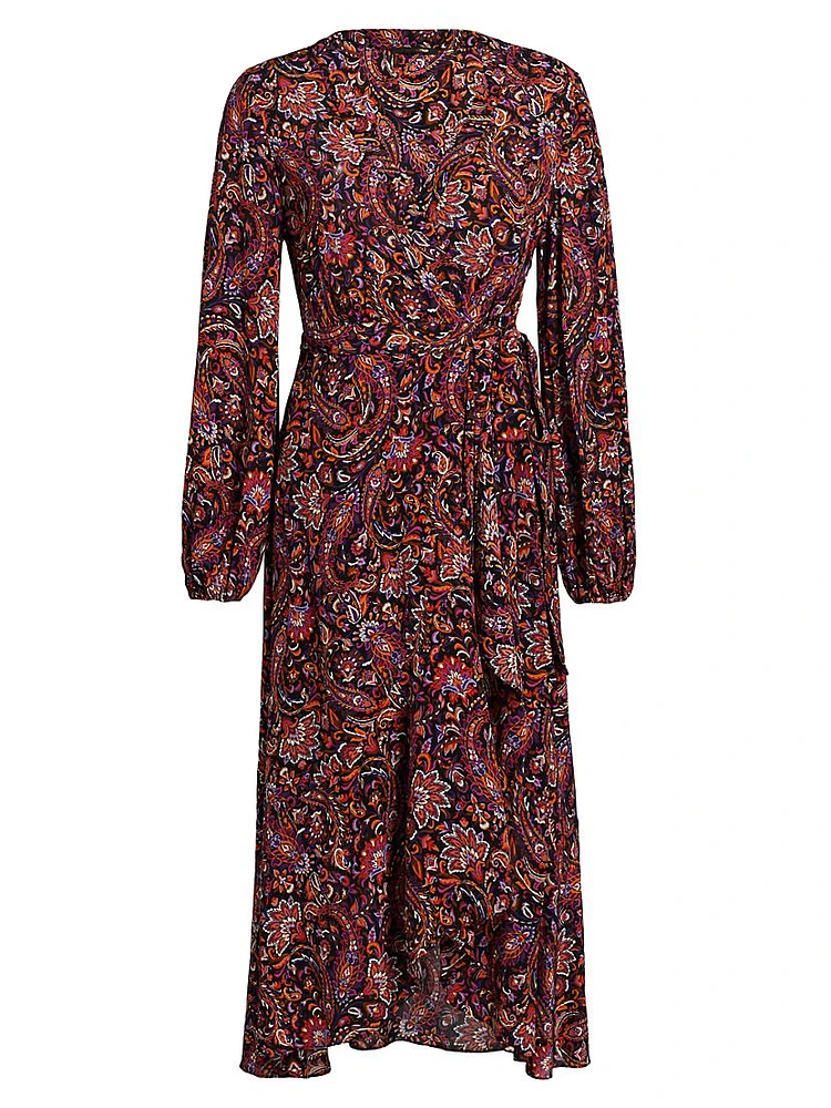 Dorothy Paisley Wrap Dress