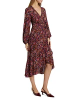 Dorothy Paisley Wrap Dress