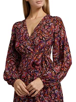 Dorothy Paisley Wrap Dress