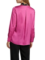 Sabrina Floral Satin Blouse