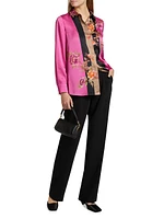 Sabrina Floral Satin Blouse