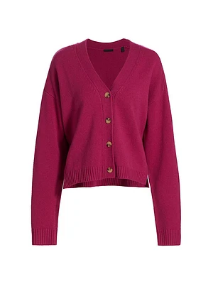 Merino Wool V-Neck Cardigan