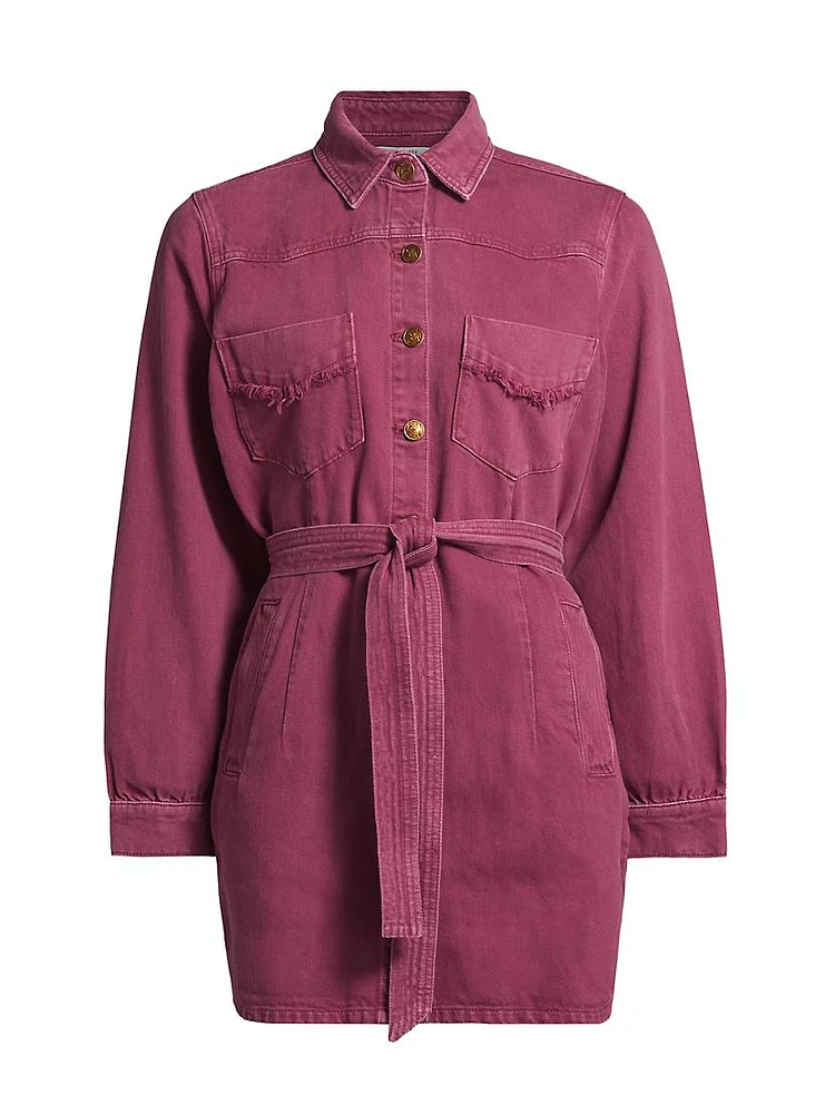 Gaia Tie-Waist Minidress