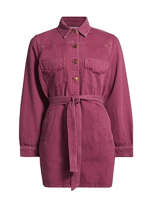 Gaia Tie-Waist Minidress