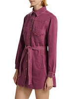 Gaia Tie-Waist Minidress