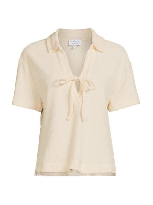 Darcy Bouclé Short-Sleeve Top
