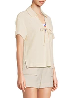 Darcy Bouclé Short-Sleeve Top