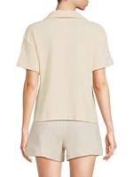 Darcy Bouclé Short-Sleeve Top