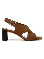 Omega Suede Slingback Sandals