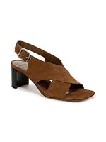 Omega Suede Slingback Sandals