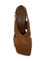 Omega Suede Slingback Sandals