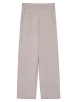Ghiro Wool-Blend Knit Wide-Leg Sweatpants