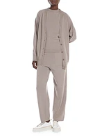 Ghiro Wool-Blend Knit Wide-Leg Sweatpants