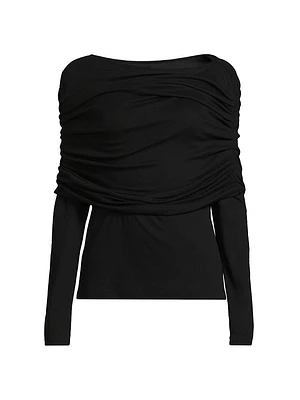 Layering Jersey Ruched Top