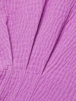 Crinkle Pleated Cotton Top