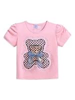 Baby Girl's, Little Girl's & Bear T-Shirt