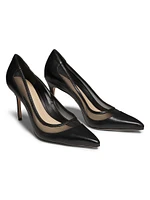90MM Mesh & Raffia Pumps