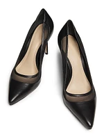 90MM Mesh & Raffia Pumps