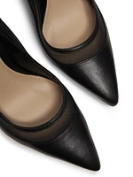 90MM Mesh & Raffia Pumps