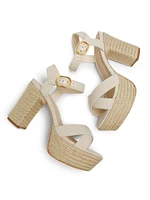 Platform Espadrille High-Heel Sandals