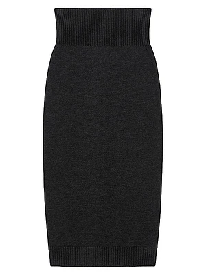 Melk Knit Wool Pencil Skirt