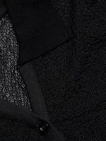 Mesh Semi-Sheer Polo Shirt