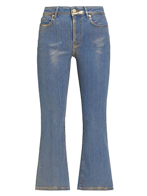 Le Crop Mini Boot Coated Jeans