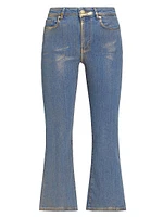 Le Crop Mini Boot Coated Jeans