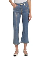 Le Crop Mini Boot Coated Jeans