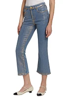 Le Crop Mini Boot Coated Jeans