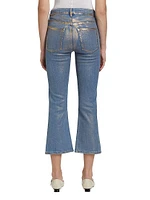 Le Crop Mini Boot Coated Jeans