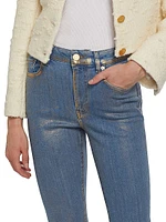 Le Crop Mini Boot Coated Jeans