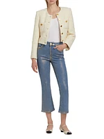 Le Crop Mini Boot Coated Jeans