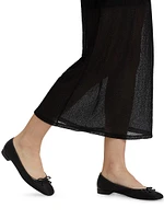 Mesh Mockneck Sleeveless Maxi-Dress