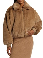 Faux Fur Collared Coat