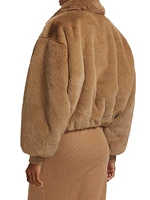 Faux Fur Collared Coat