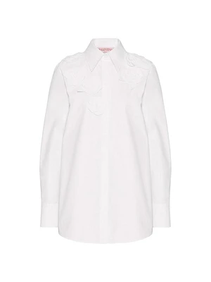 Embroidered Compact Poplin Shirt