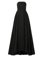 Jordan Jacquard Strapless Gown