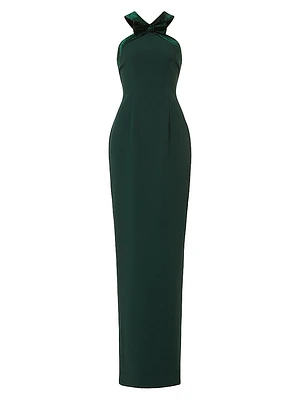 Eloise Crepe Halterneck Gown