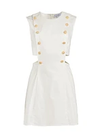 Marin Stretch-Cotton Cut-Out Minidress