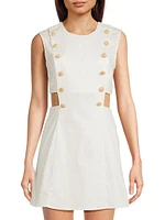 Marin Stretch-Cotton Cut-Out Minidress