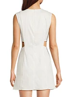 Marin Stretch-Cotton Cut-Out Minidress